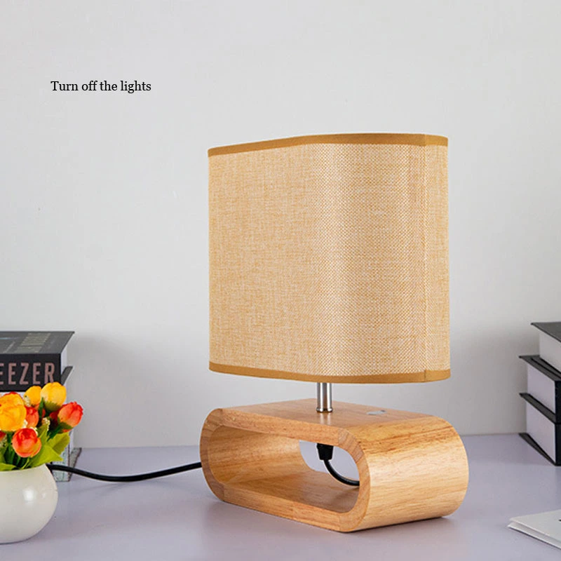 Nordic Solid Wood Table Lamp Creative Modern Wood Magnetic Table Lamp (WH-MTB-100)