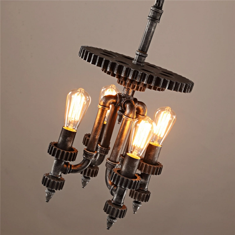 Hanging Hardware Metals Pendant Lamp Vintage E27 for Kitchen Bar Coffee Light Fixtures