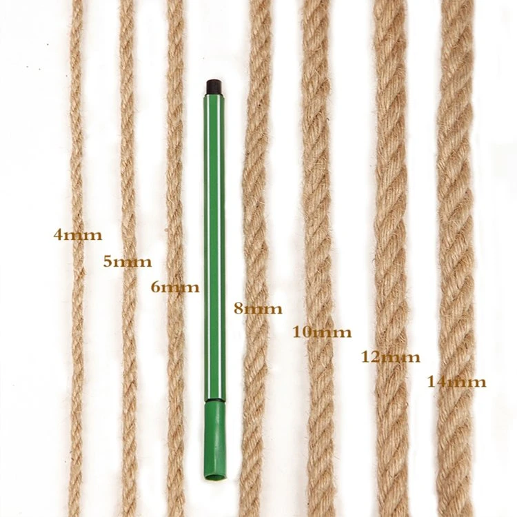 High Quality 100% Natural Twisted Jute Hemp Twine Hemp Packing Rope for Sale