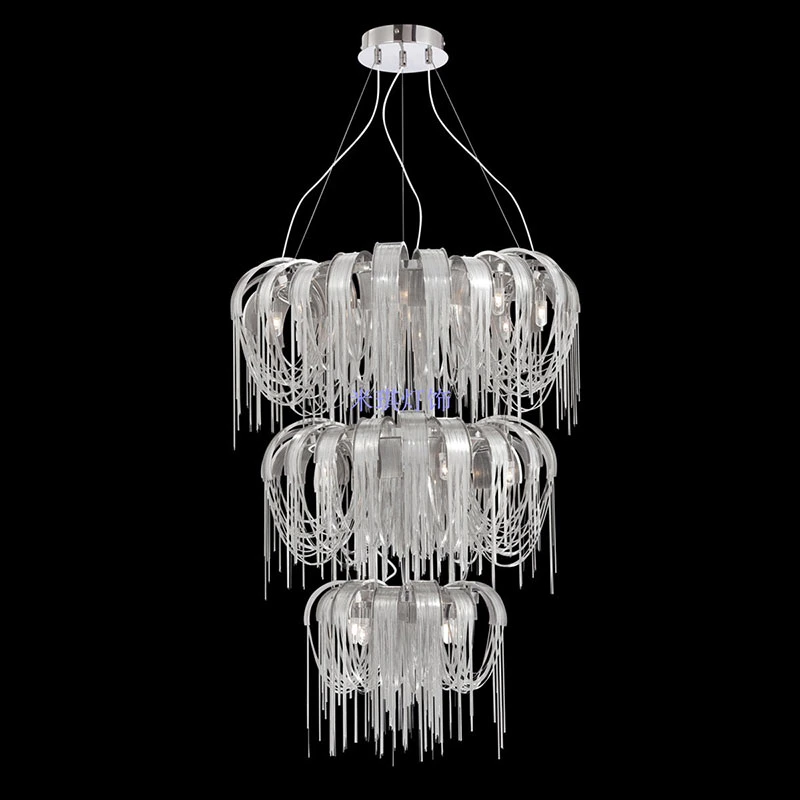 Rustic Chain Hanging Lamps Chandelier Lighting Hotel Project Lighting (WH-CC-09)