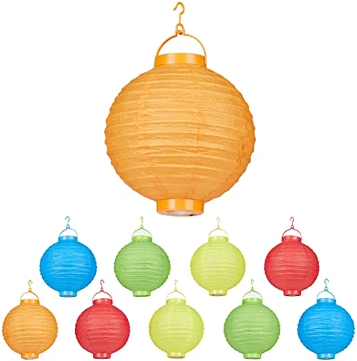 Round Hanging Paper Lanterns Decorations Lampshade Chinese