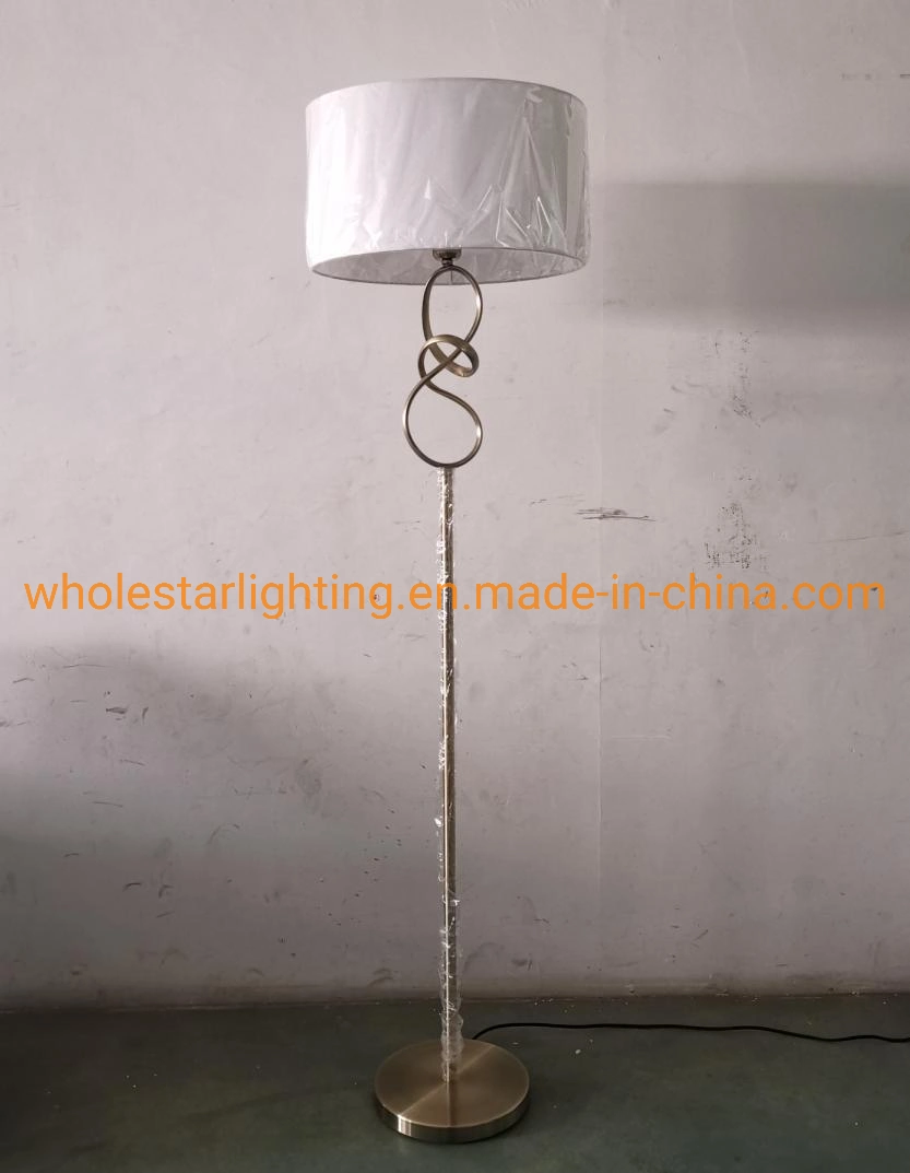 Metal Floor Lamp and Table Lamp with Fabric Shade (WH-226)