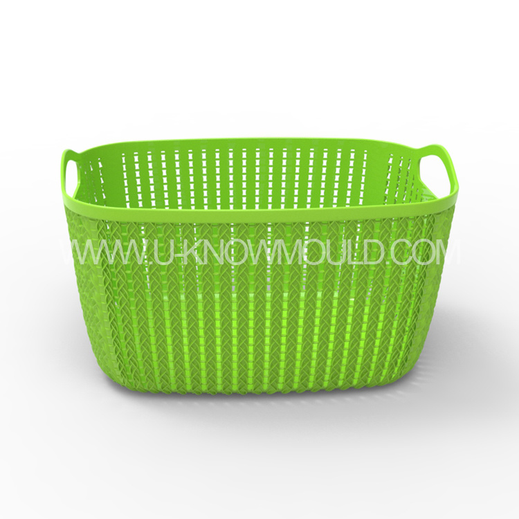 Plastic Rattan Basket Injection Mould Plastic Household Storage Basket Mold