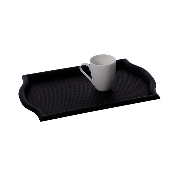 New Design Bar Serving Plastic Basket Weave Tray