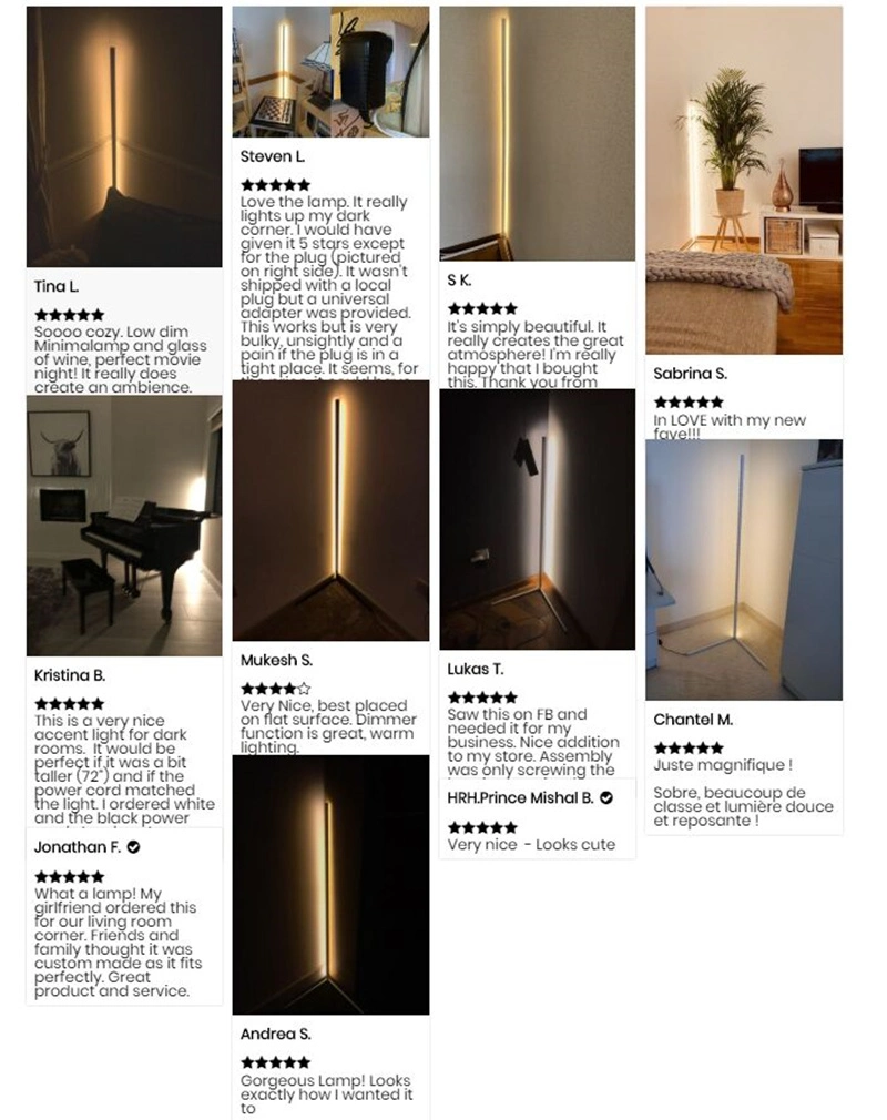 Modern European Minimalist Bedroom RGB Dimmable Floor Lamp Creative Personality Atmospheric Floor Lamp