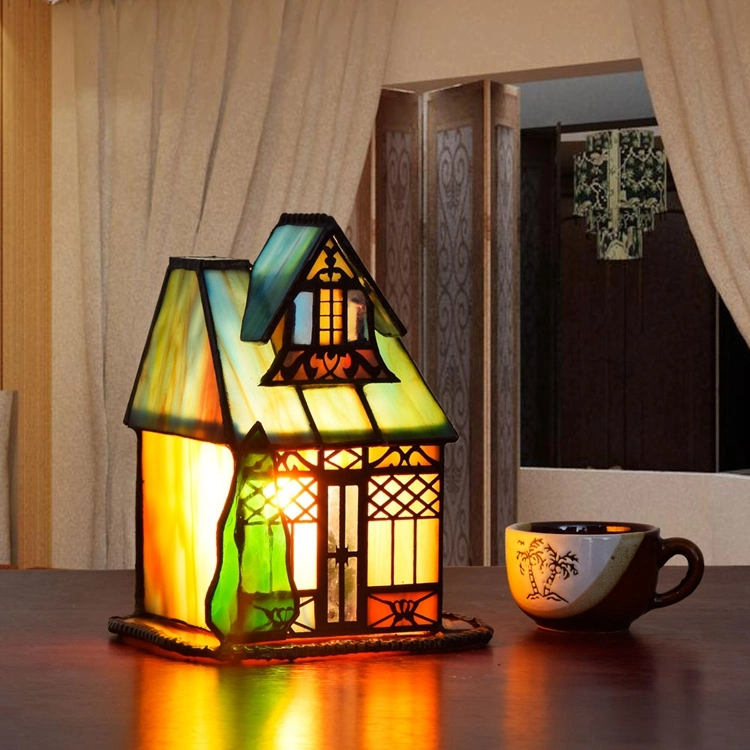 Tiffany Style Table Lamp House Desk Lamp   Glass Lamp Glass Desk Light Lamps