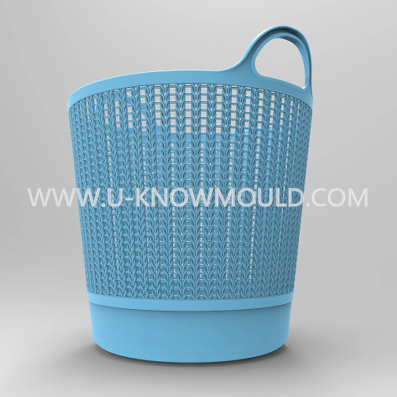 Plastic Rattan Lanudry Basket Injection Mold Plastic Basket Mould