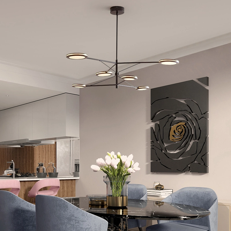 Metal Black Ceiling Lamp Pendant Lamp Living Room Lamp Chandelier Restaurant Lamp