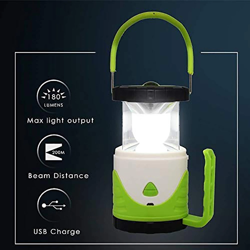 LED Camping Lantern, LED Lantern Rechargeable USB Flexible Handle Lantern