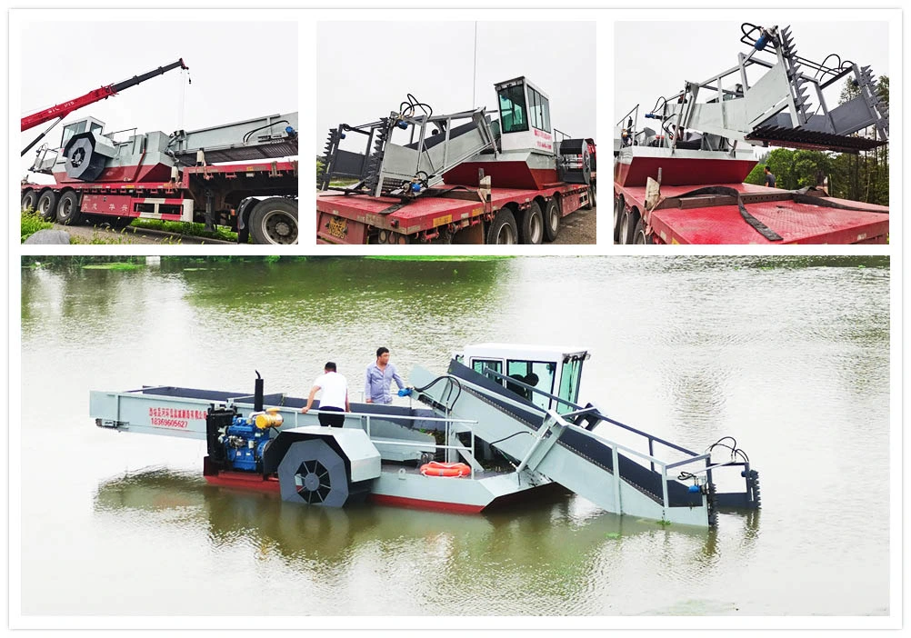 Small Water Injection Dredger Water Hyacinth Harvesting Machine Aquatictrash Hunters