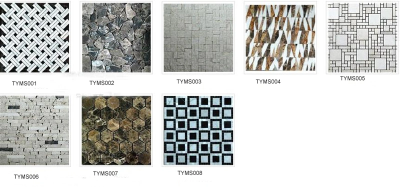 Basket Weave Design Marble Mosaic for Kitchen/Batheroom Floor/Wall Decoration