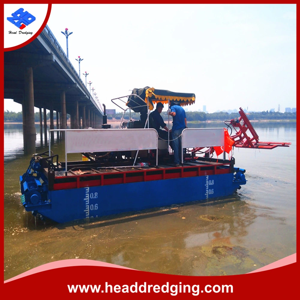 River Cleaning Skimmer Small Aquatic Weed/Water Hyacinth/Enteromorpha /Duck Weed / Reed Harvester Sale Water Hyacinth Harvester