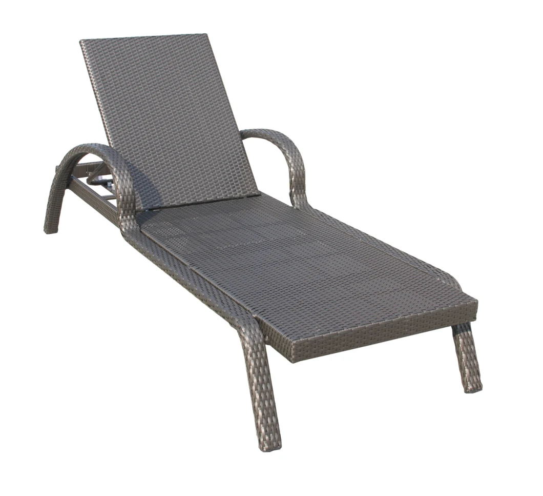 PE Rattan Wicker Pool Sun Lounger Outdoor Furniture