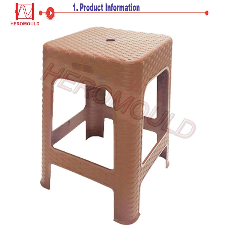 Plastic Injection Moulds Auto Fall Plastic Rattan Stool Injection Mould From Heromould