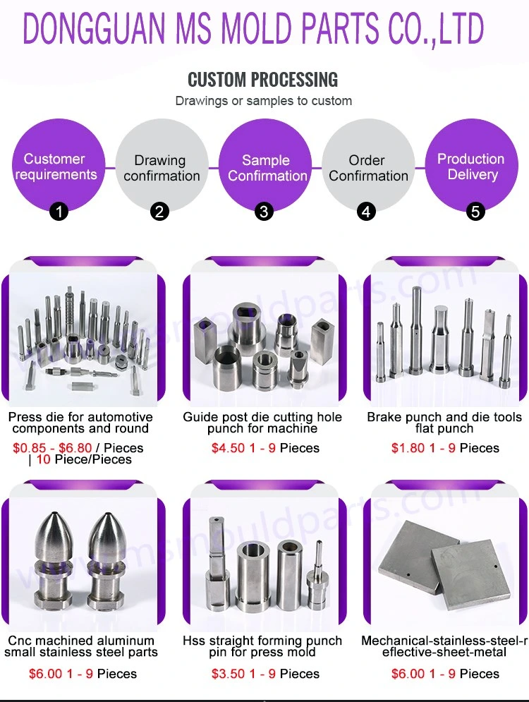 Dme Ejector Pins Hot Sale Ejector Pin for Injection Mould with Ejector Sleeve Punch and Die Manufacturers