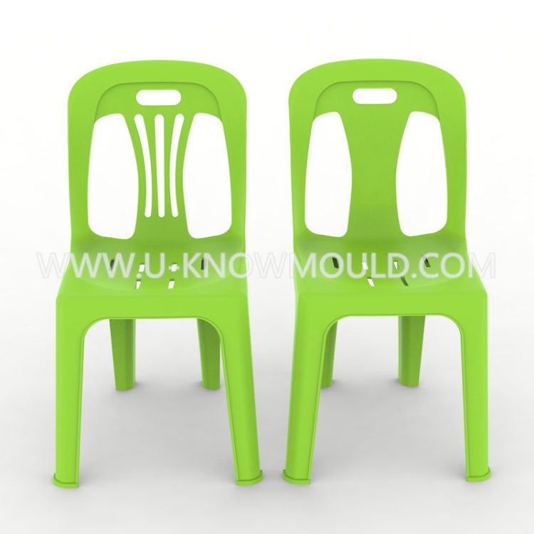 Antiskid Thickened Backrest Plastic Armless Chair Mould/Plastic Injection Chair Mold