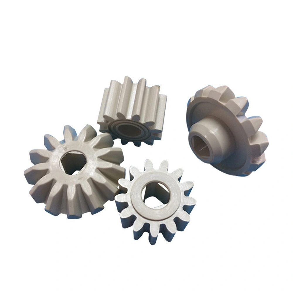 Custom Plastic/Nylon/POM/PTFE Helical Bevel Gear / Injection Mould Plastic Machine Part