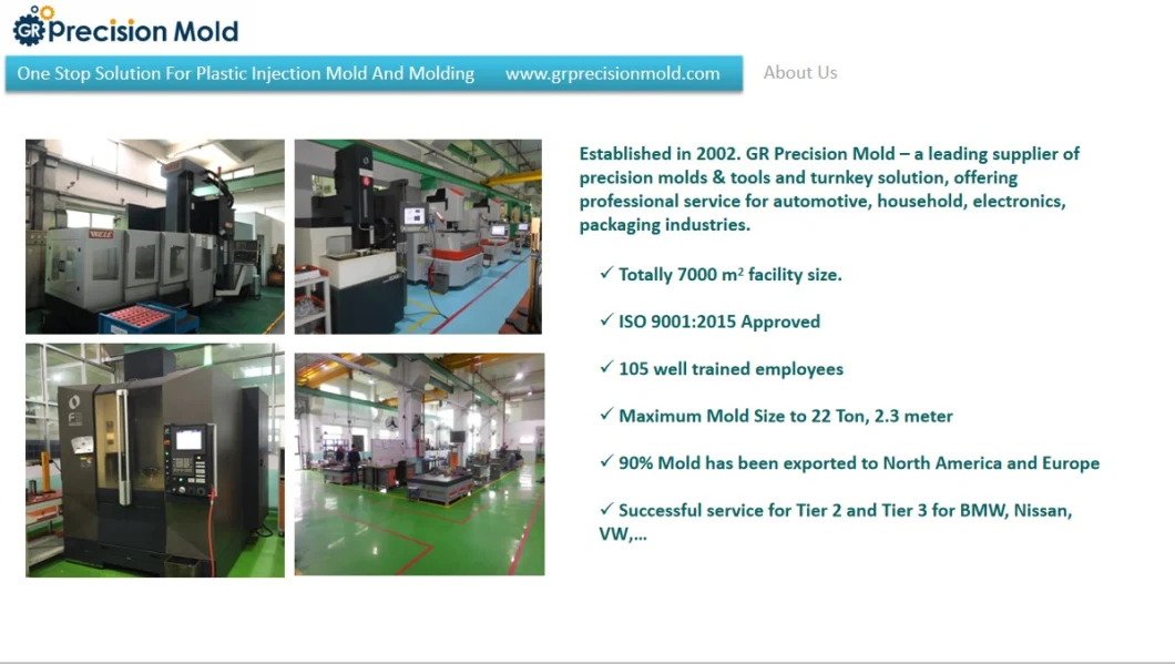 Plastic Injection Molding Plastic Mould Die Maker in China Mold Industry