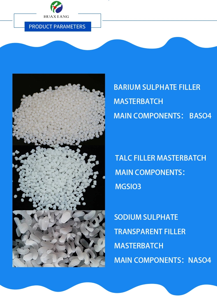 Talc Filler Masterbatch for Blow Film /Injection Molding Plastic Granule Pellets