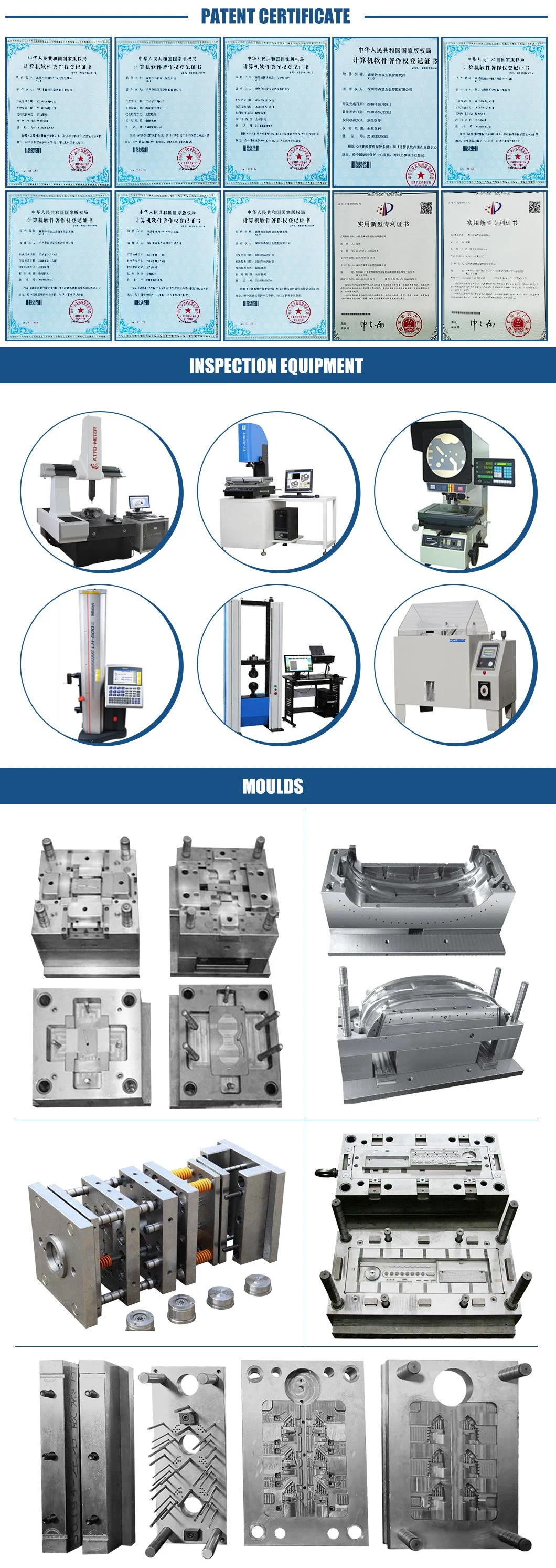 China Mold Factory Custom Design Die Casting Tooling Parts/Die Casting Mould/Double Plastic Injection Mould for Industrial Products/Die Cast Mold/Injection Mold