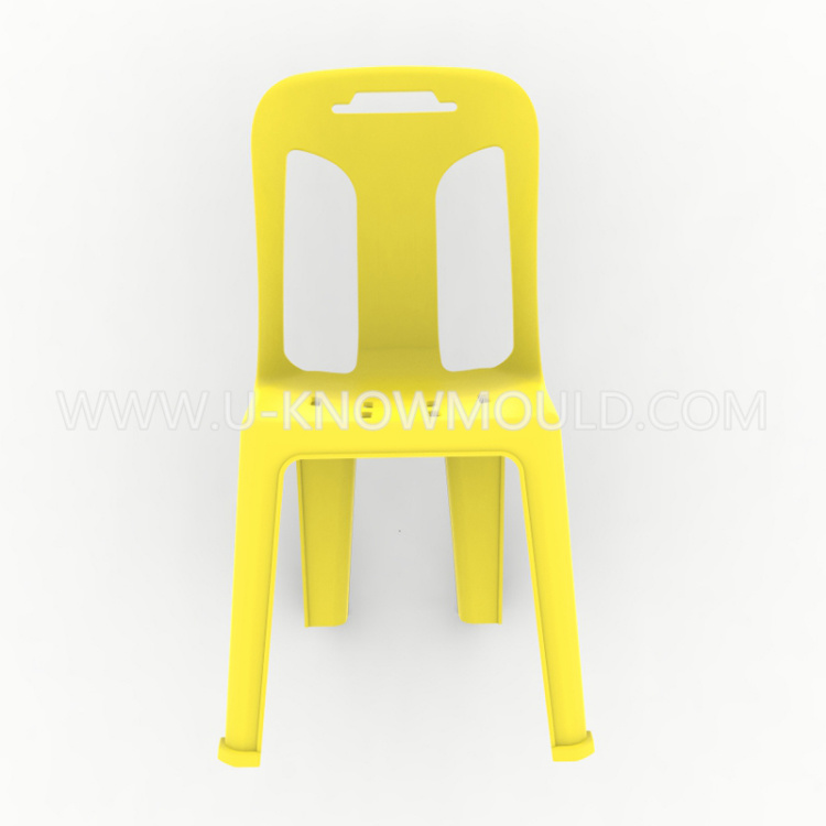 Antiskid Thickened Backrest Plastic Armless Chair Mould/Plastic Injection Chair Mold