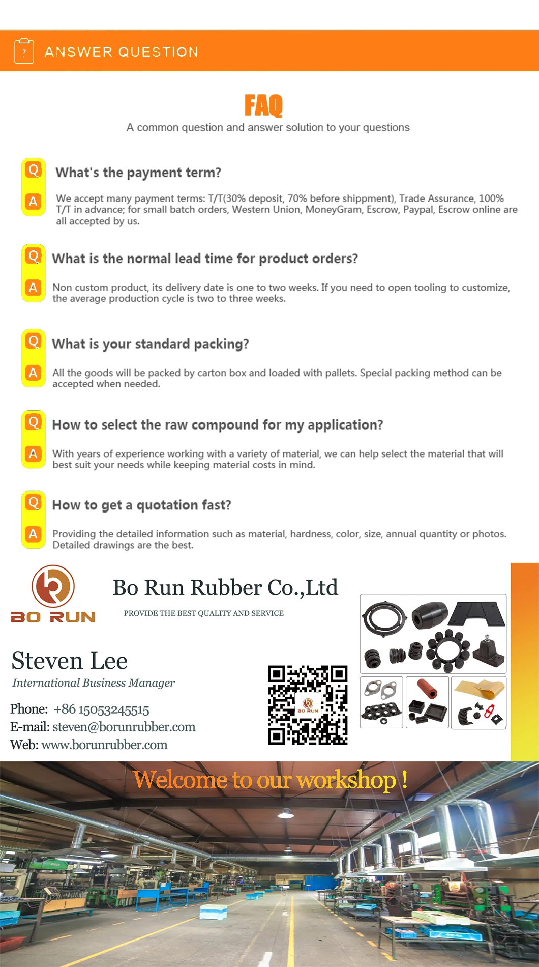 Customized Rubber Products Parts Rubber Made in China Customized Rubber Molded Products