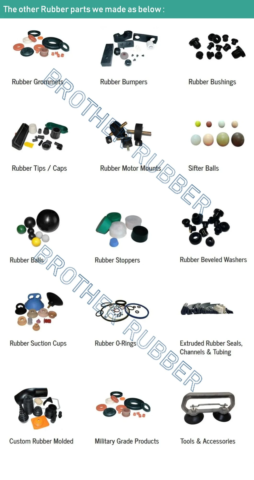 OEM Custom Design Nr NBR EPDM Molded Silicone Rubber Part