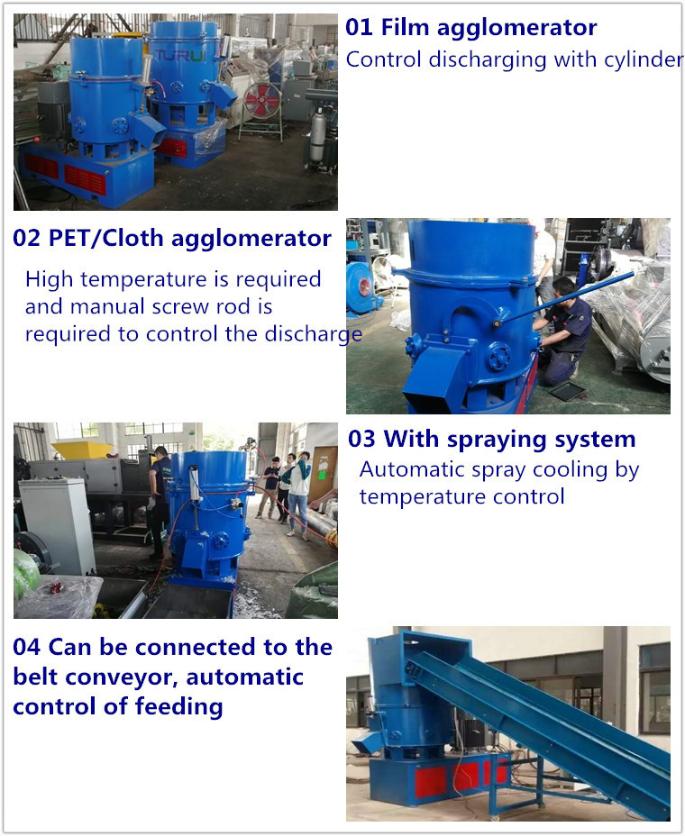 Agglomerator Recycle Plastic Machine Mainly Used for The Production of PE, PP