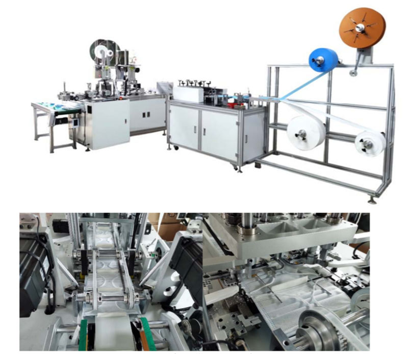 Fully Automatic Production Line Nonwoven Flat 3 Layer Mask Machine