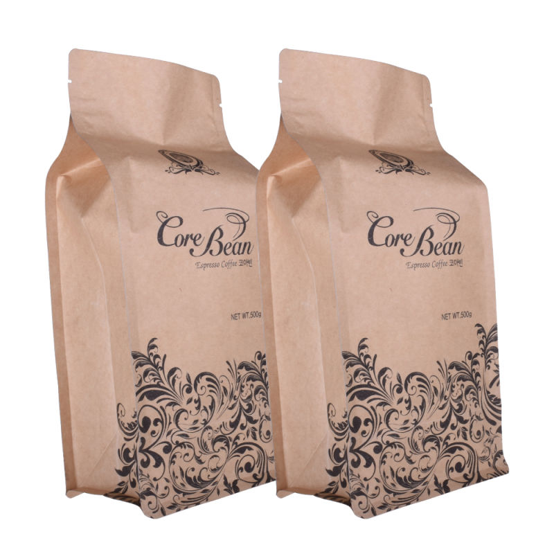 Flat Bottom Coffee Bags with Zipper