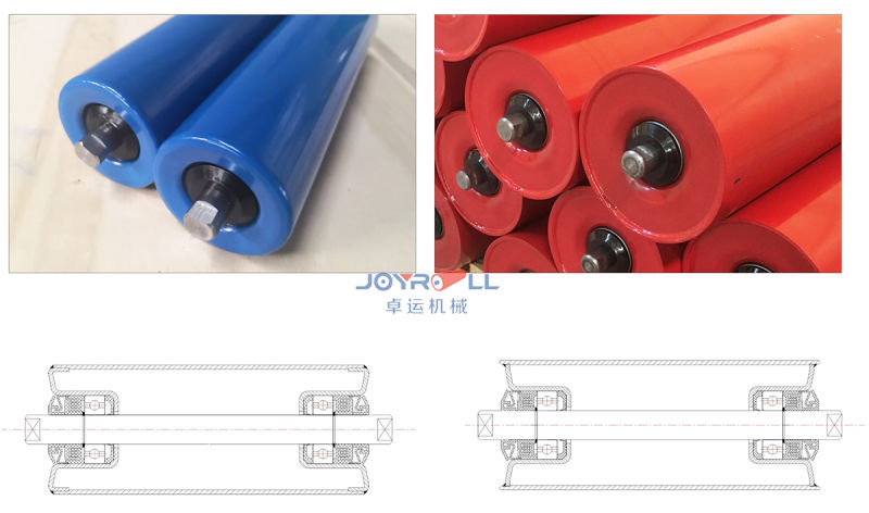 Plain Roller Carrying Roller Carrying Roller for Trough Belt Conveyor