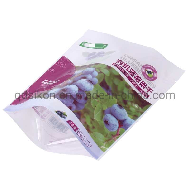 Direct Factory Plastic Flat Bottom Packaging Bags with Zipper