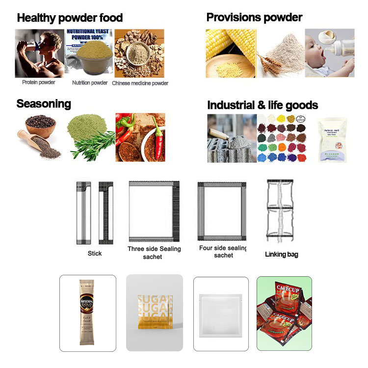 Automatic High-Precision Small Bag Flour Powder Packing Machine Coffee Powder Packing Machine Spice Powder Packing Machine