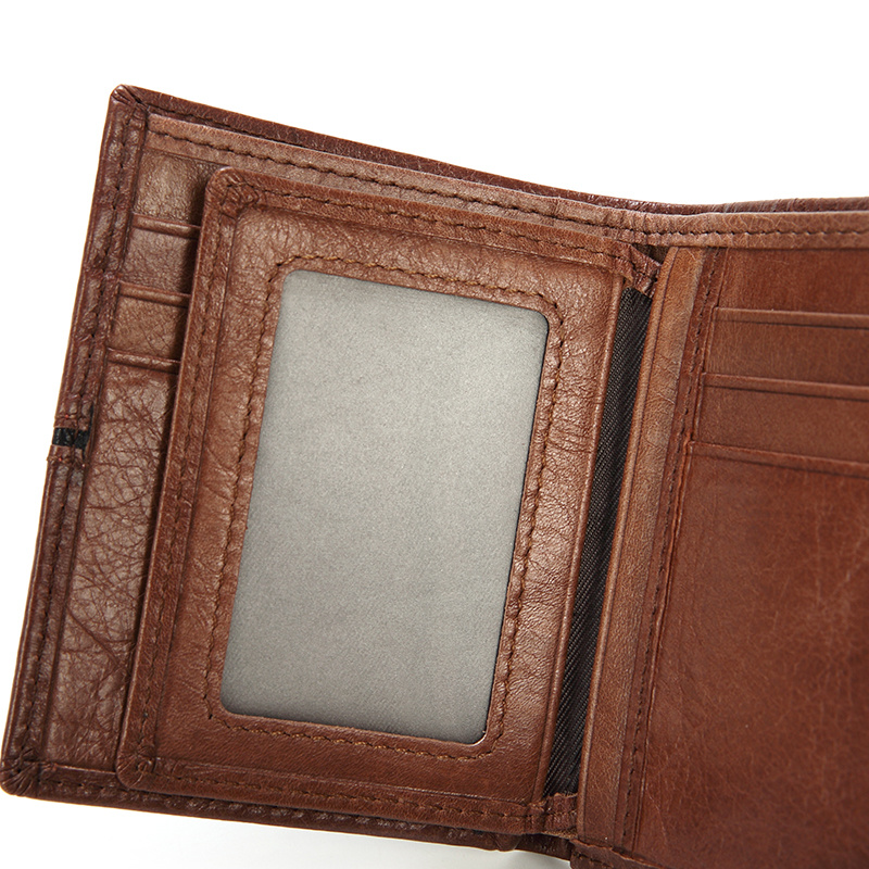 Leather Men's Money Clip Credit Card Holder RFID Purse (RS-190144)