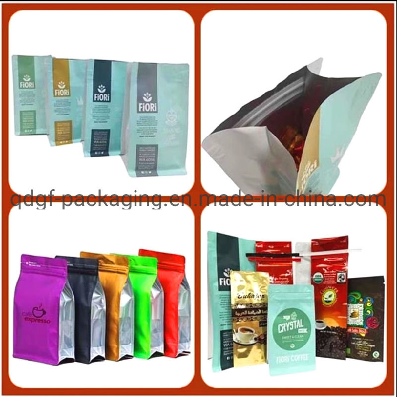 Kraft Paper Packaging Bag with Zipper Tin-Box Coffee Bags