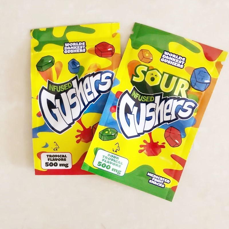 Food Grade Recyclable Candy Gummy Packing Mylar Zip Lock Bags Gushers Packing