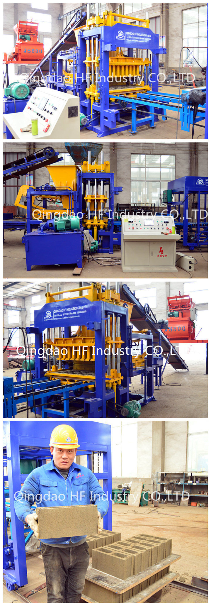 Qt5-15 Block Paver Making Machine Concrete Block Making Machine