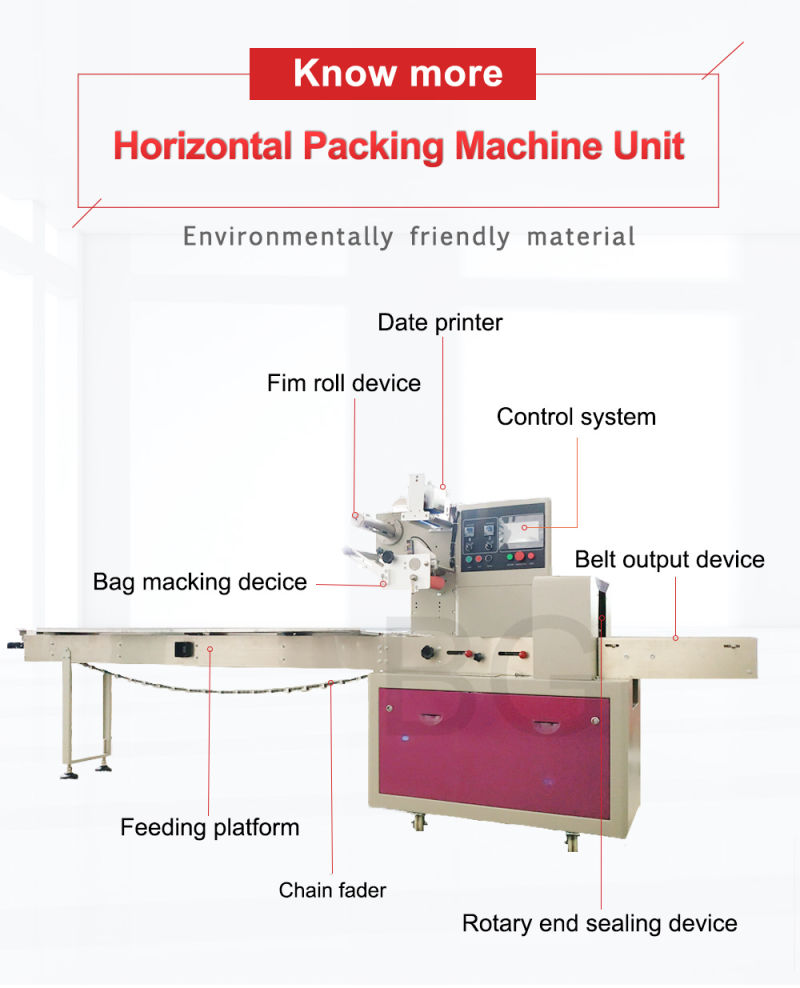 Bread Packing Machine Packing Bread Packing Machine Automatic Pillow Horizontal Bread Brownie Packing Machine