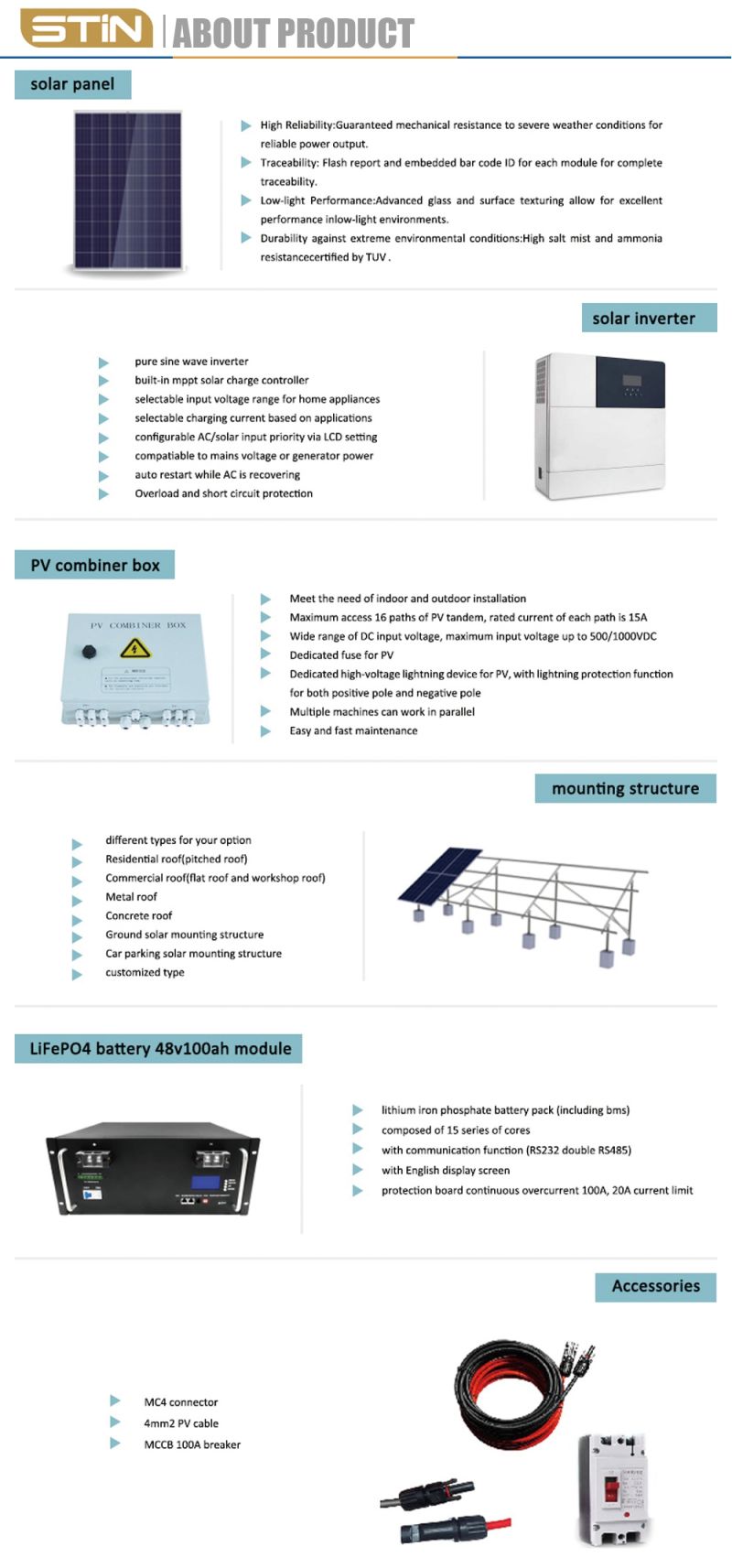 5kw off Grid Solar System Packages for Home Use