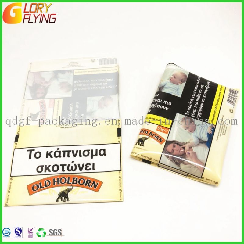 Plastic Packaging Tobacco Rolling Bag with Zipper/Smell Proof Bags