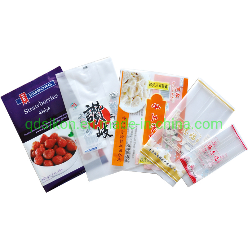 Direct Factory Plastic Flat Bottom Packaging Bags with Zipper