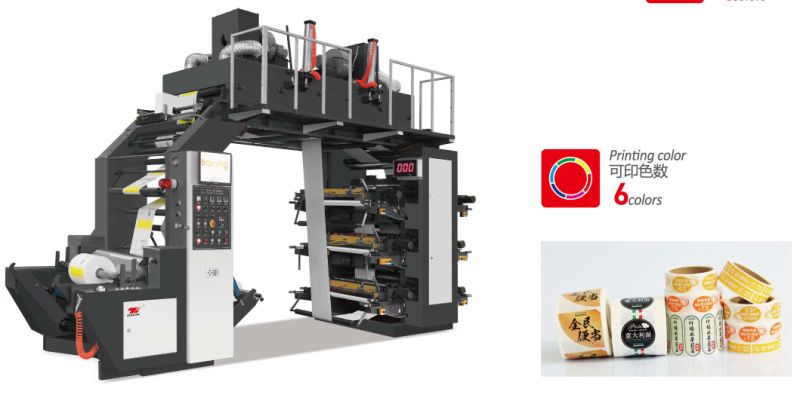 High Speed Six Color Flexo Printing Machine for Non-Woven Fabric