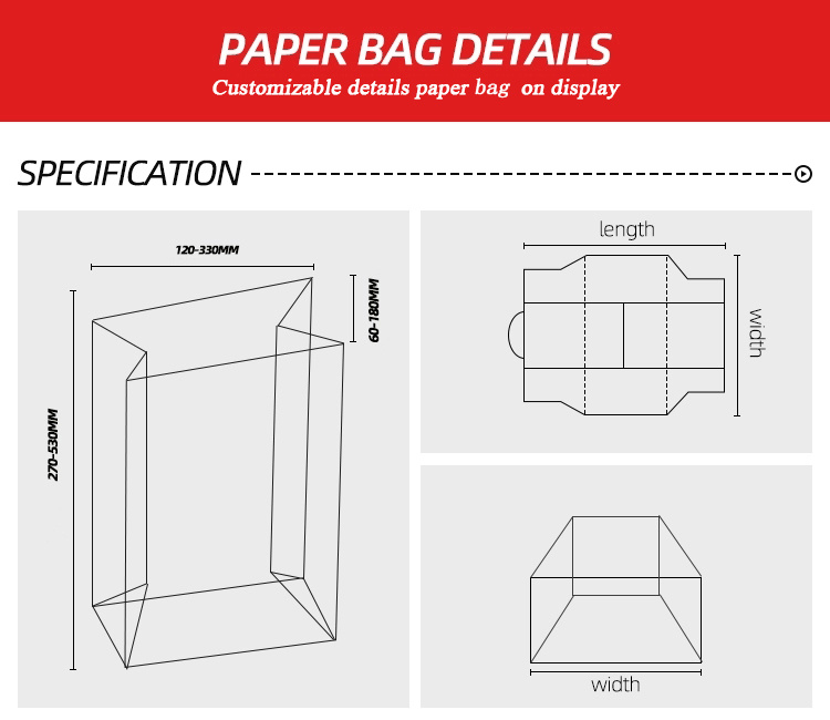 Automatic Square Bottom Food Paper Bag Machine for Paper Bags