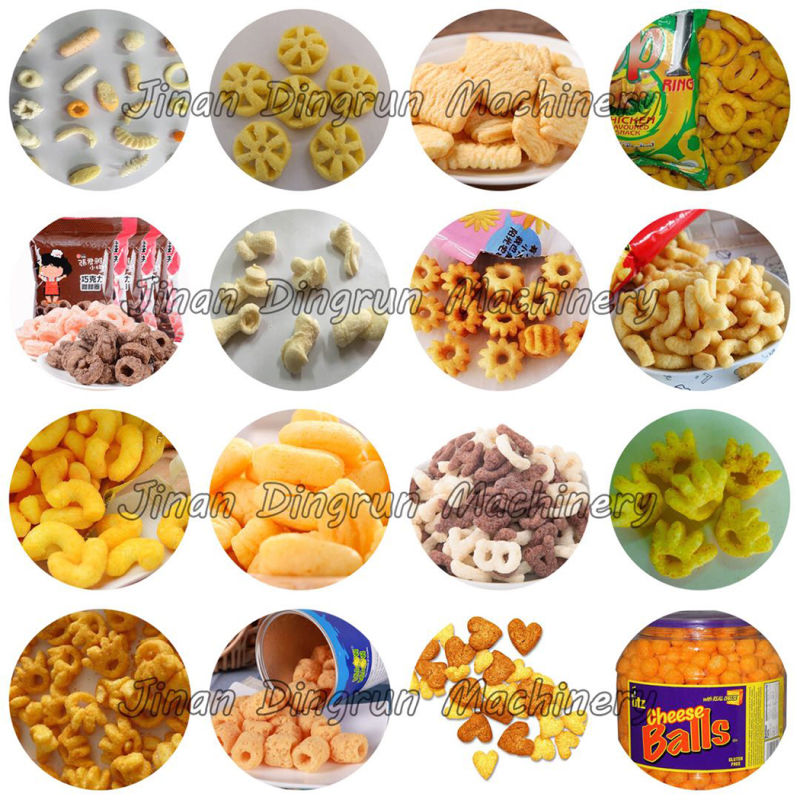 large scale automatic cereal snack puff food equipment machine