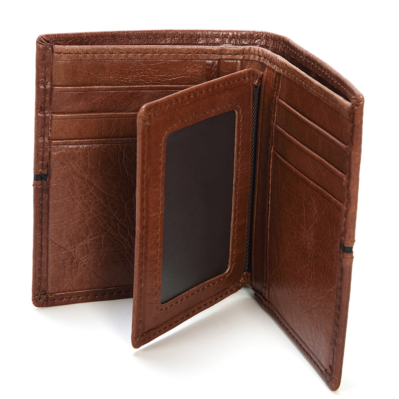 Leather Men's Money Clip Credit Card Holder RFID Purse (RS-190144)