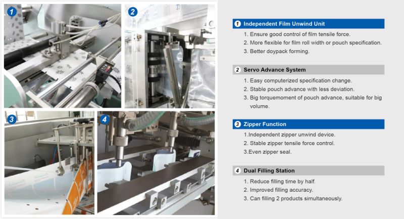 Film Roll Olive Packing Machine for Bag with Zipper