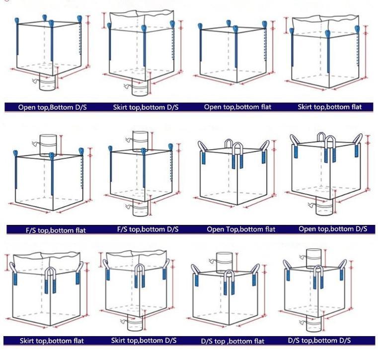 U-Type Fast Delivery Recyclable Polypropylene Sacks Bags