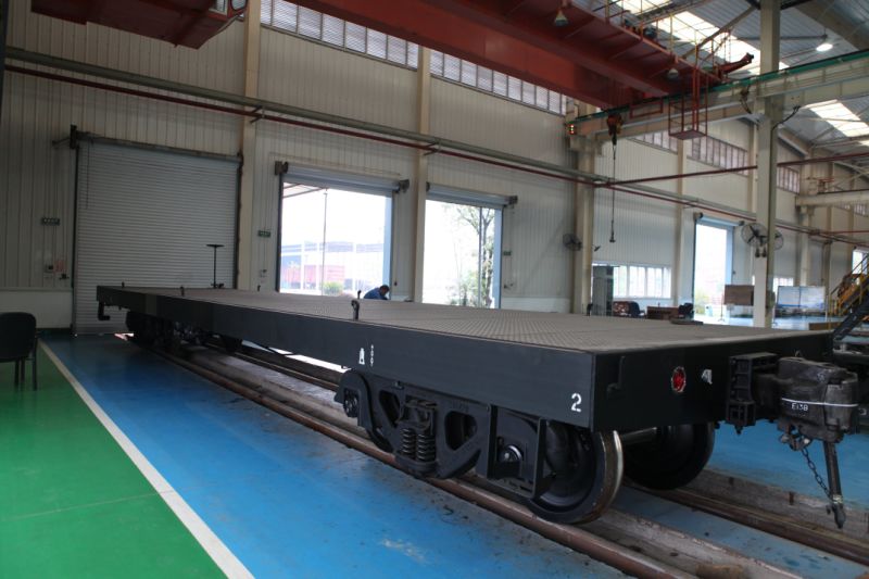 Flat Wagon for Container Transport Container Wagon 70t Railway Freight