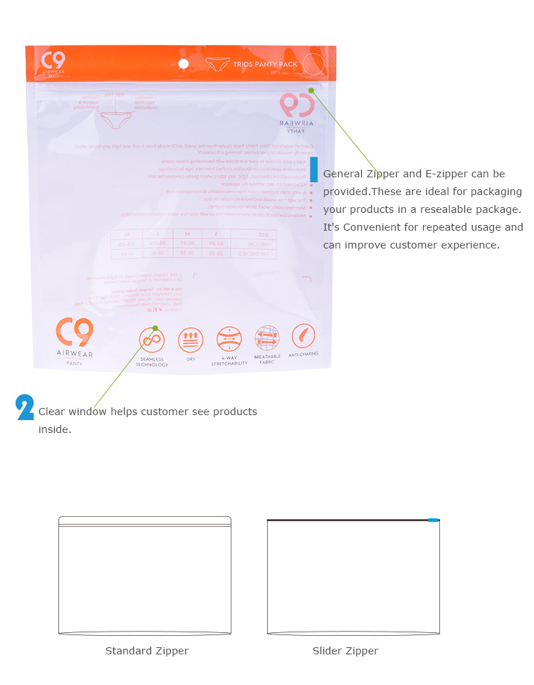 Plastic Zip Lock Garment Packing 2X2 Ziplock Bags