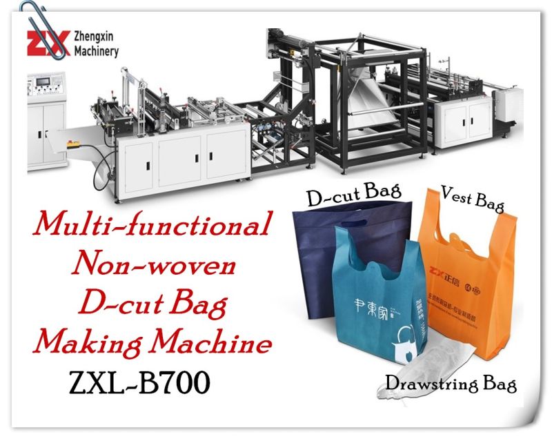 2018 Hot Selling Environmental Non-Woven D-Cut Bag Making Machine